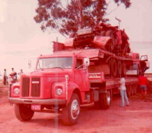 Primeiro caminhão da história da Aranão em 1985